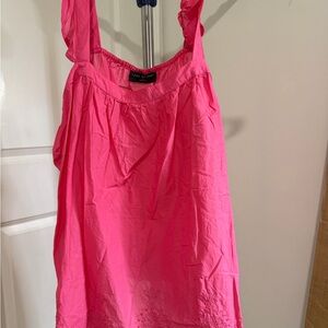 Lane Bryant Classic Square-Neck Embroidered Tank